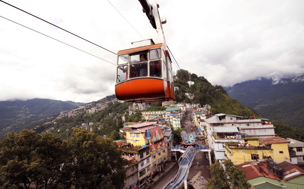 गंगटोक (सिक्किम), सिक्किम की राजधानी गंगटोक, देवराली बाजार रोपवे,Deorali Bazar ropeway,Gangtok ,